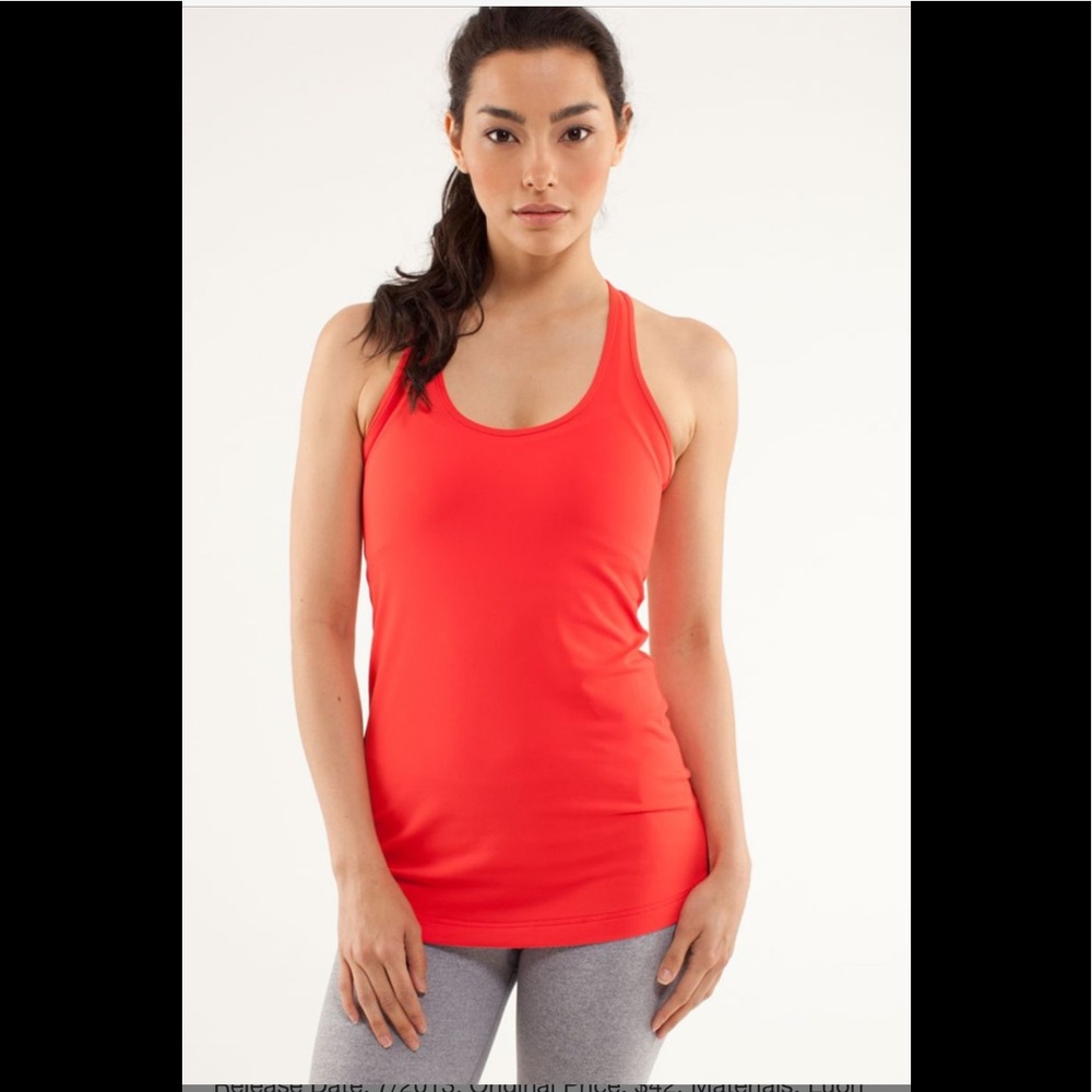 Lululemon cool racerback , size 4 love red